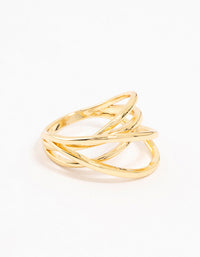 Gold Plated Thin Wrapped Ring - link has visual effect only