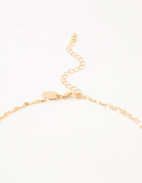 Gold Plated Flat Cable Layered Y-Necklace - link has visual effect only