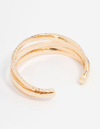 Gold Molten Stacking Wrist Cuff - link has visual effect only