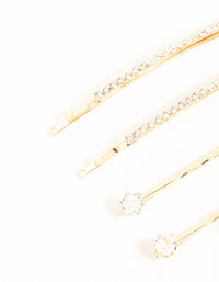 Gold Pave & Single Diamante Slides 6-Pack - link has visual effect only