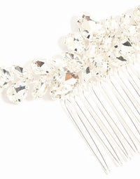 Marquise Crystal W Shape Hair Comb - link has visual effect only