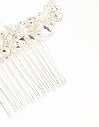 Marquise Crystal W Shape Hair Comb - link has visual effect only