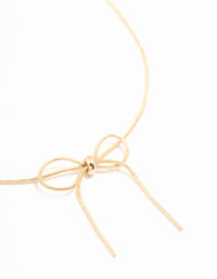 Gold Snake Bow Necklace - link has visual effect only