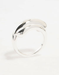 Silver Plated Slim Wrapped Ring - link has visual effect only