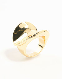 Gold Plated Statement Wave Ring - link has visual effect only