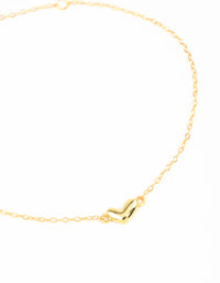 Gold Plated Sterling Silver Mini Heart Bracelet - link has visual effect only