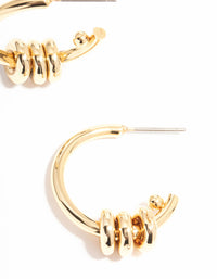 Gold Plated Ring Hoop Earrings - link has visual effect only