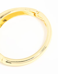 Gold Plated Bold Hinge Bangle - link has visual effect only