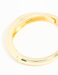 Gold Plated Bold Hinge Bangle - link has visual effect only