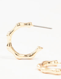 Gold Bamboo Hoops - link has visual effect only