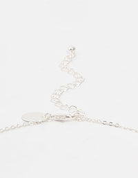 Silver Glitter Cross Necklace - link has visual effect only