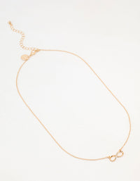 Gold Diamante Infinity Necklace - link has visual effect only