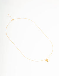 Gold Plated Sterling Silver Bow & Heart Necklace - link has visual effect only