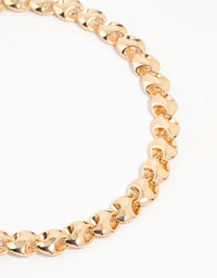 Gold Chain Choker Necklace - link has visual effect only