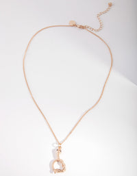 Gold Snake Charm Necklace - link has visual effect only