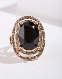 Black Gold Oval Ring - link has visual effect only