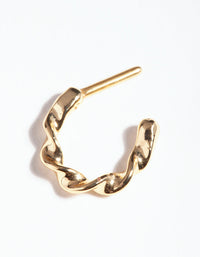 Gold Surgical Steel Twist Septum Ring - link has visual effect only