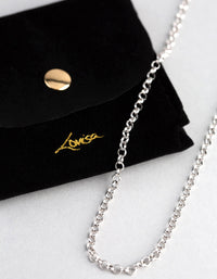 Sterling Silver Rolo Chain Necklace - link has visual effect only