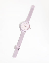 Lilac Simple Mesh Strap Watch - link has visual effect only