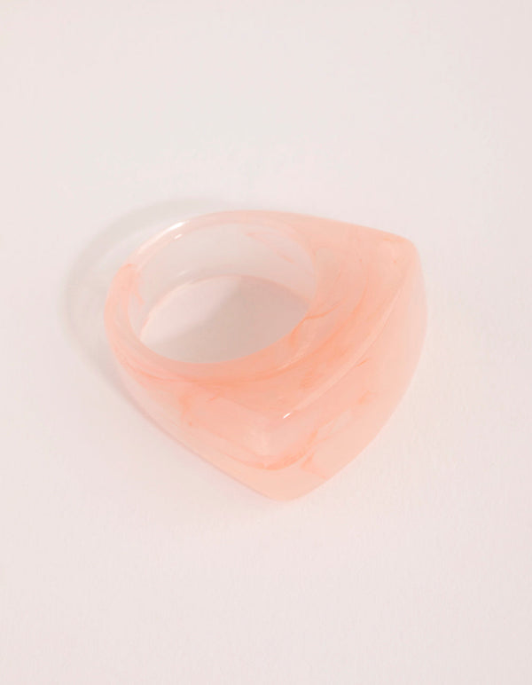 Pink Acrylic Wash Ring