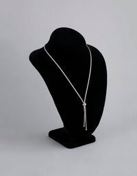 Sterling Silver Mesh Lariat Necklace - link has visual effect only