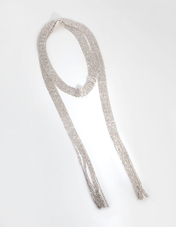 Silver Cupchain Scarf Necklace - Lovisa