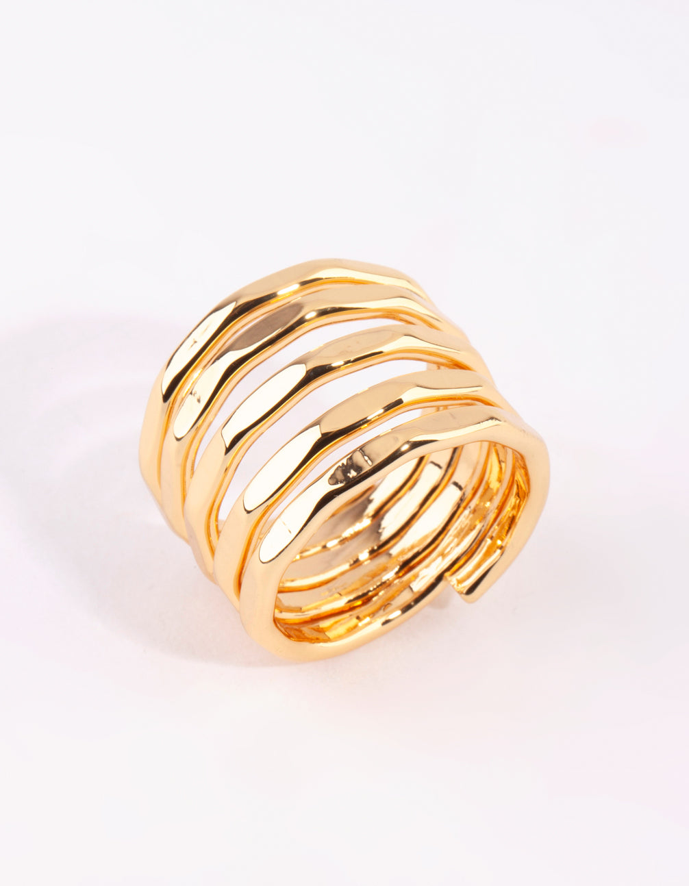 Gold Molten Layered Ring - Lovisa