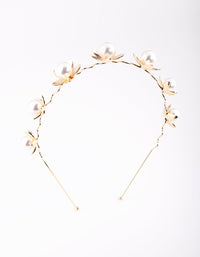 Gold Pearl Headband - link has visual effect only