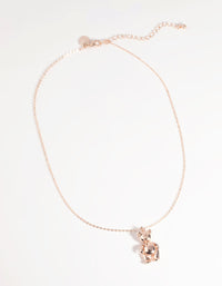 Rose Gold Teddy Bear Necklace - link has visual effect only