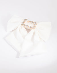 Diamante Rectangular Bow Clip - link has visual effect only