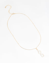 Gold Moonstone Shard Necklace - link has visual effect only