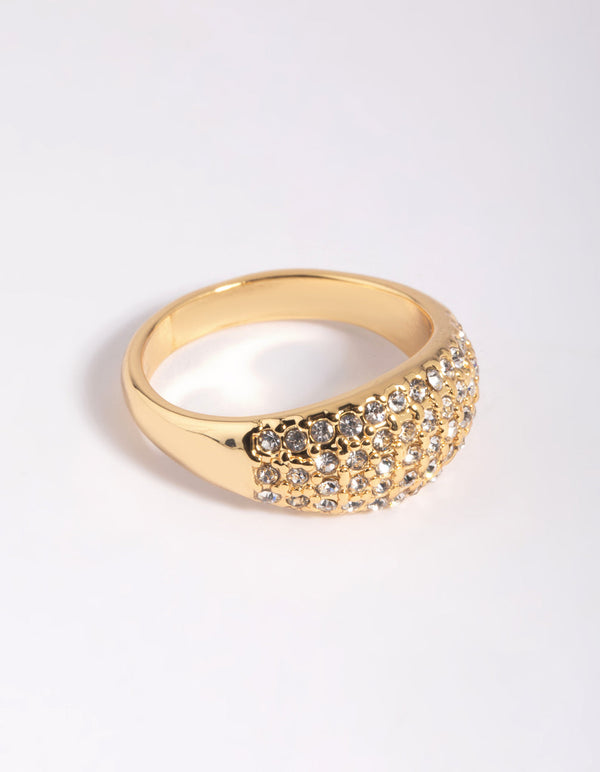 Gold Diamante Ring