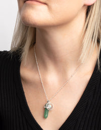 Green Fluorite Shard Disc Necklace - link has visual effect only