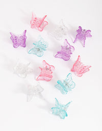 Kids Glitter Butterfly Mini Claw Clip Pack - link has visual effect only