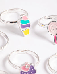 Kids Silver Ice Cream Dream Ring 6-Pack - link has visual effect only