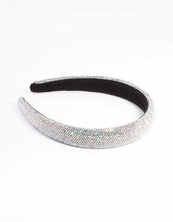 Fabric Diamante Padded Headband - Lovisa