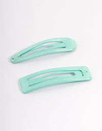 Coated Teal Mixed Bubble Snap Clip Pack - link has visual effect only