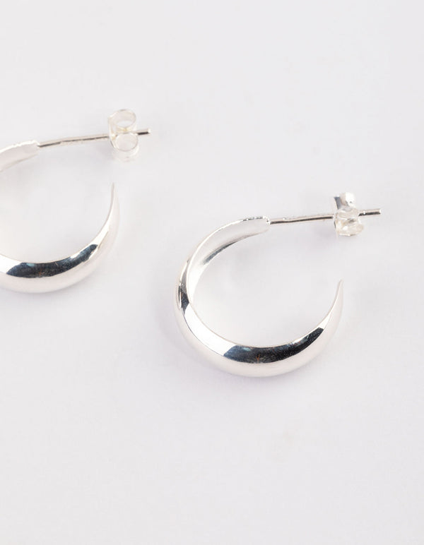 Chunky Sterling Silver Hoop Earring | Hersey & Son Silversmiths