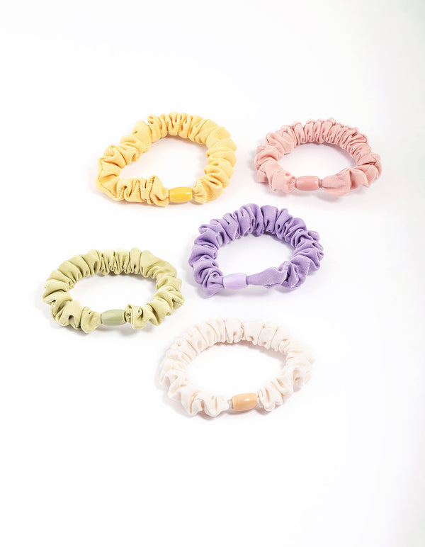 Fabric Mini Scrunchies 5-Pack