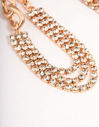 Gold Cupchain Drop Earrings - link has visual effect only