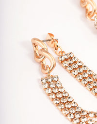 Gold Cupchain Drop Earrings - link has visual effect only