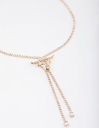 Gold Cow Bolo Necklace - link has visual effect only