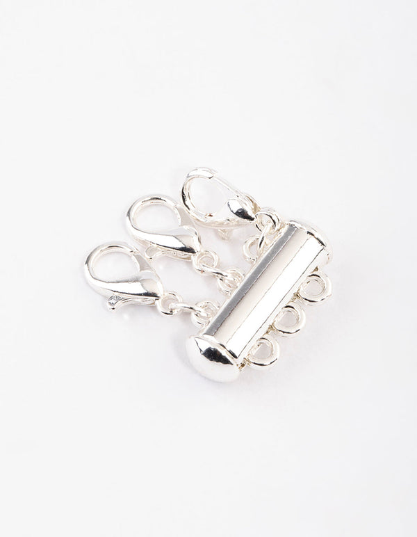 Silver Magnetic Three Necklace Separator