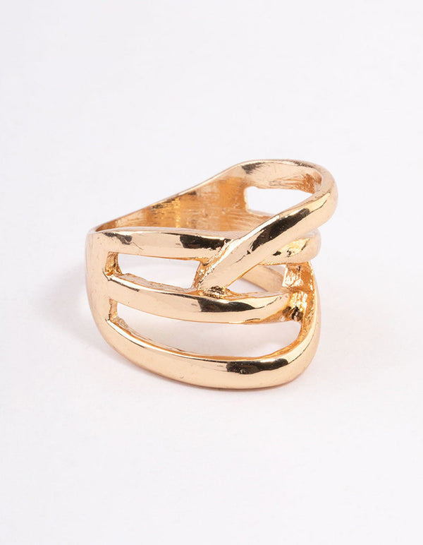 Gold Multi Row Wrap Ring