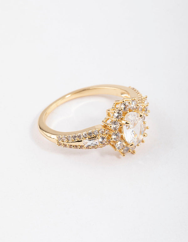 Lovisa Gold Glitter Geometric Ring Pack - ShopStyle