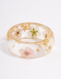 Acrylic Floating Flower Ring - link has visual effect only