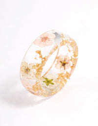 Acrylic Floating Flower Ring - link has visual effect only