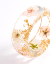 Acrylic Floating Flower Ring - link has visual effect only