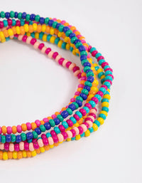 Beaded Multi Coloured Stretch Bracelet Pack - link has visual effect only