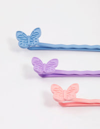 Kids Multi Butterfly Hair Clips 6-Pack - link has visual effect only